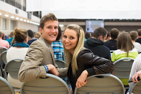 President and Sister Gilbert host a date night with BYU-Idaho Students. Oct 2015