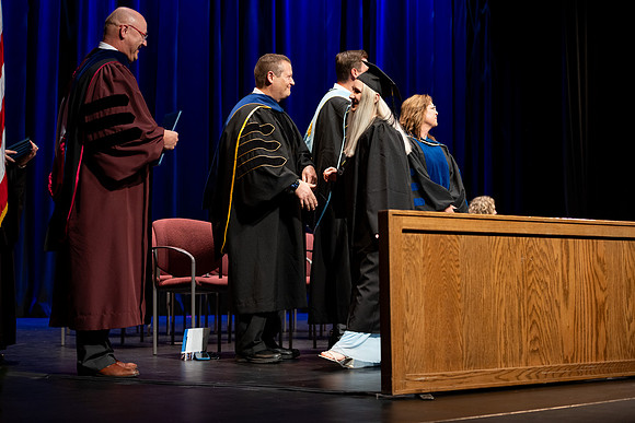 Graduates during convocation for the College of Academic Success & Interdisciplinary Studies.