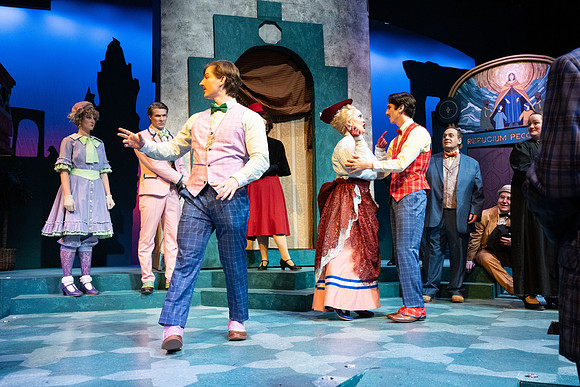 Dress rehearsal for Theater production, Comedy of Errors.