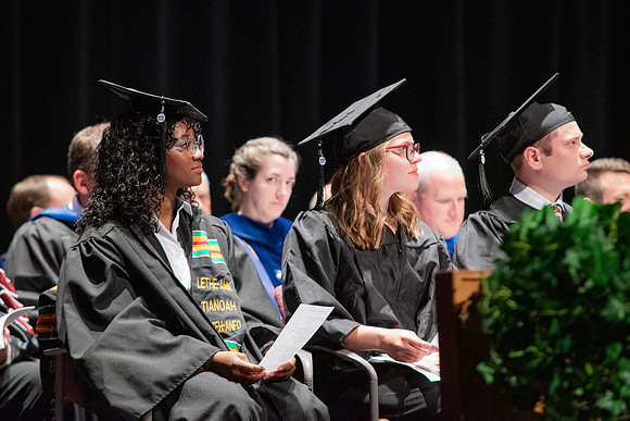 Graduates during convocation of the College of Physical Sciences and Engineering.