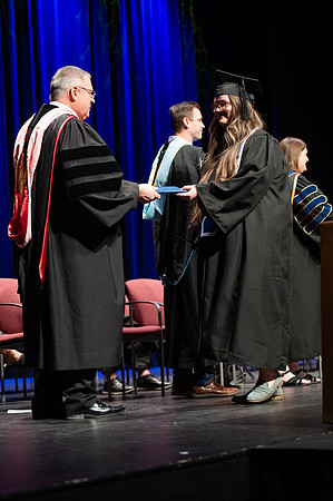 Graduates during convocation for the College of Academic Success & Interdisciplinary Studies. Speakers: Kevin Brower, Jenna Kate Wilson, Tyler Christensen