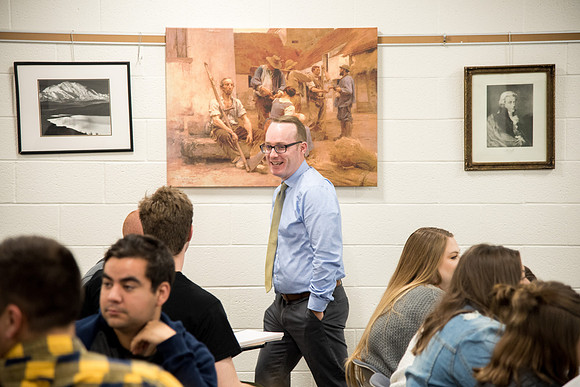 Humanities Class- West culture taught by Brother Charles Stratford