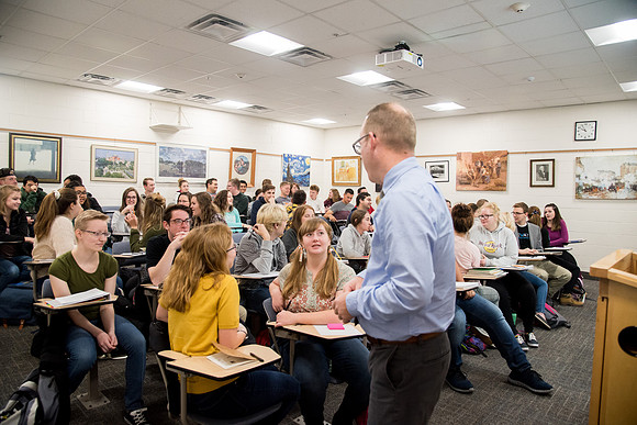 Humanities Class- West culture taught by Brother Charles Stratford