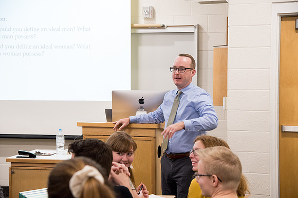 Humanities Class- West culture taught by Brother Charles Stratford
