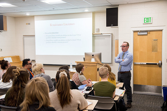 Humanities Class- West culture taught by Brother Charles Stratford
