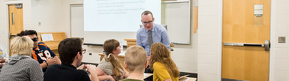 Humanities Class- West culture taught by Brother Charles Stratford.