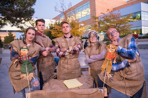The Chariot Race was held in between the I-Center and the Manwaring student center as part of the Spirit Week celebrations. Fall Semester.