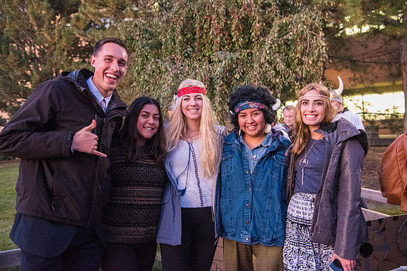 The Chariot Race was held in between the I-Center and the Manwaring student center as part of the Spirit Week celebrations. Fall Semester.
