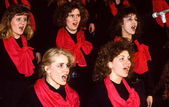 Choir members perform for Centennial Spectacular.