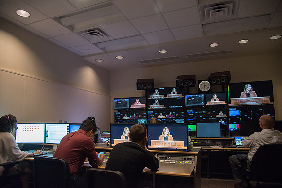 BYU-Idaho Devotional. Students at the Control Room. Behind the Scenes. Fall Semester