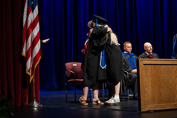 Graduates during convocation for the College of Performing and Visual Arts.
