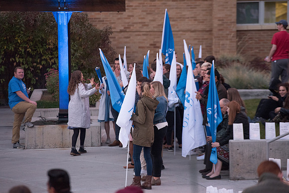 BYU-Idaho Spirit Week Activities. Torch Lighting. Fall Semester