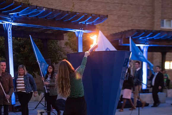 BYU-Idaho Spirit Week Activities. Torch Lighting. Fall Semester