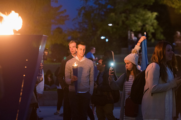 BYU-Idaho Spirit Week Activities. Torch Lighting. Fall Semester