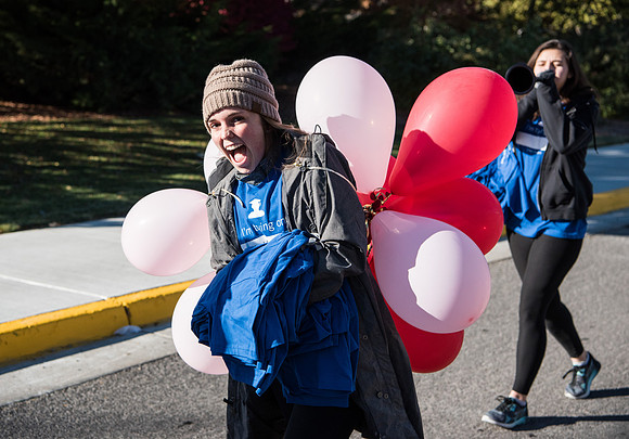 The Spirit Week Parade made a loop around campus, and had various campus organizations participating. Fall semester.
