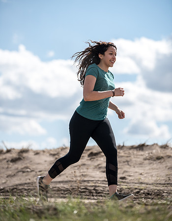 Krystal Diaz running for recreation - May 2019