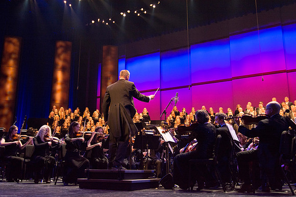 BYU-Idaho Choirs and Orchestra perform at A BYU-Idaho Christmas Concert featuring The King Singers.