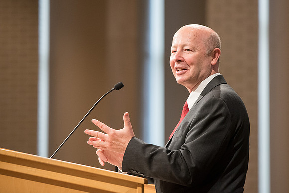 Brother Richard E. Turley, Jr speaks at the University Forum about Joseph Smith, Teenage Prophet