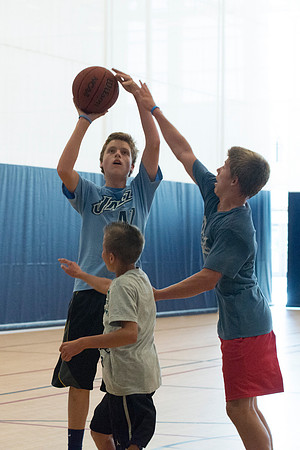Early morning basketball.
