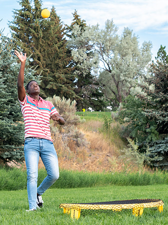 Students at the Summer BBQ.