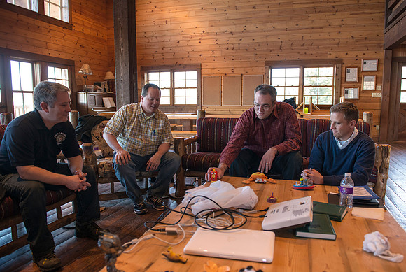 University Relations Communications, Creative Services retreat at the Sky Mountain Lodge near Victor, Idaho.