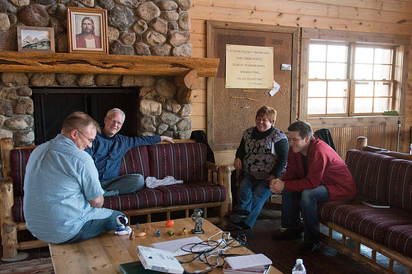 University Relations Communications, Creative Services retreat at the Sky Mountain Lodge near Victor, Idaho.