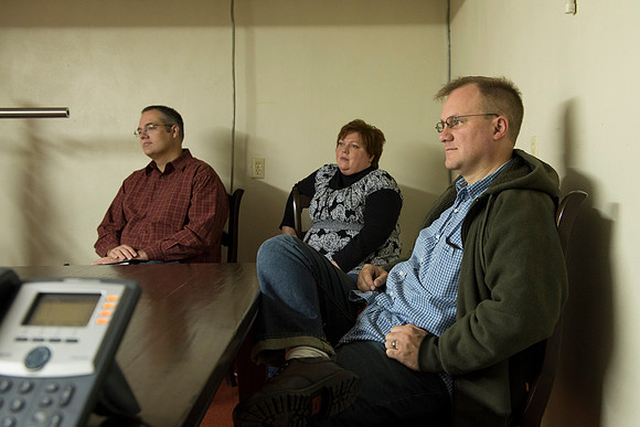 University Relations Communications, Creative Services retreat kicked off with a visit to Delorum, a Graphic Design Marketing Firm in Downtown Rexburg.