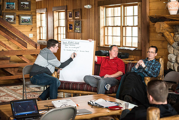 University Relations employees spend a day at Sky Mountain Lodge.