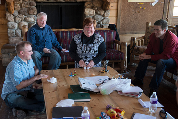 University Relations Communications, Creative Services retreat at the Sky Mountain Lodge near Victor, Idaho.