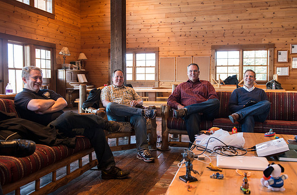 University Relations Communications, Creative Services retreat at the Sky Mountain Lodge near Victor, Idaho.