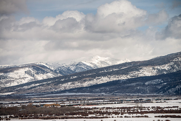 View from Sky Mountain Lodge near Victor in eastern Idaho.