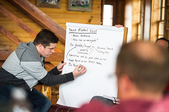 University Relations employees spend a day at Sky Mountain Lodge.
