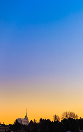 Rexburg Temple Ridgeline - Nov 2021