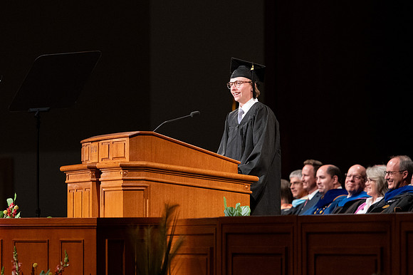 Graduates during convocation for the College of Agriculture and Life Sciences.