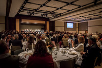 A choir performs a special musical number at the banquet.