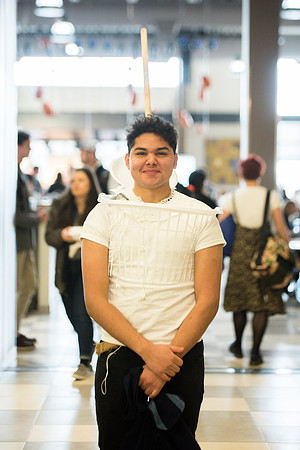 Students dressing up for Halloween