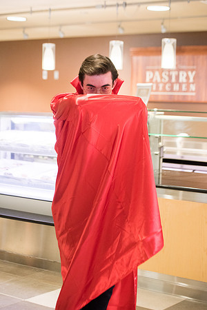 Students dressing up for Halloween