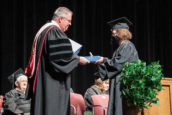 Graduates during Interdisciplinary Studies convocation.