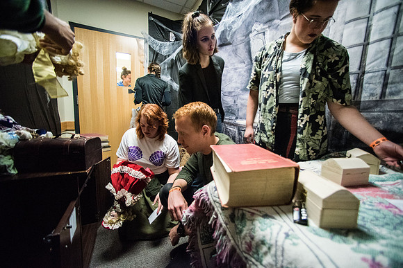 Spooktacular was a campus Halloween party which included dancing, games, activities, food, and more throughout campus. Fall Semester.