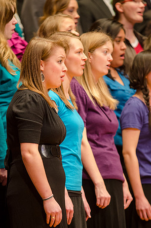 BYU-Idaho students perform at the Harvest Choir Fest held in the Barrus Concert Hall on campus