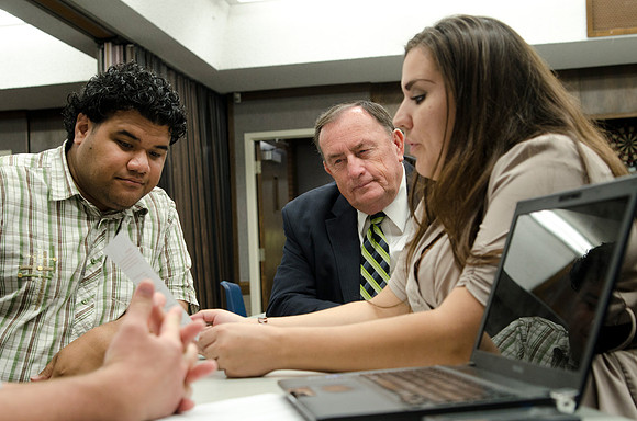 Students and missionaries support each other in furthering educational goals through Pathway while creating friendships.