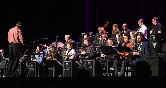 Students, alumni, and Sound Alliance and Vocal Union all participate in Jazz fest.