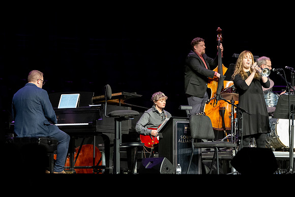 Students, alumni, and Sound Alliance and Vocal Union all participate in Jazz fest.