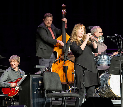 Students, alumni, and Sound Alliance and Vocal Union all participate in Jazz fest.