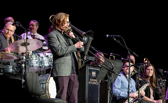 Students, alumni, and Sound Alliance and Vocal Union all participate in Jazz fest.