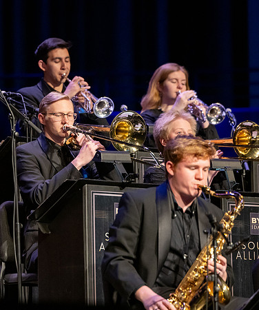 Students, alumni, and Sound Alliance and Vocal Union all participate in Jazz fest.