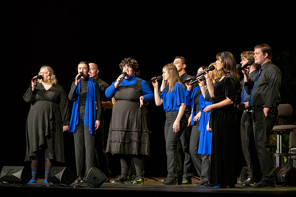 Students, alumni, and Sound Alliance and Vocal Union all participate in Jazz fest.