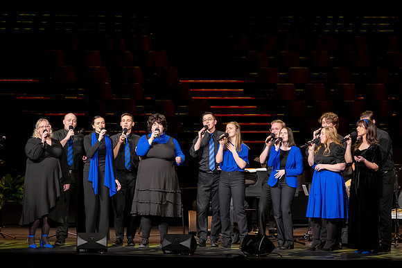 Students, alumni, and Sound Alliance and Vocal Union all participate in Jazz fest.