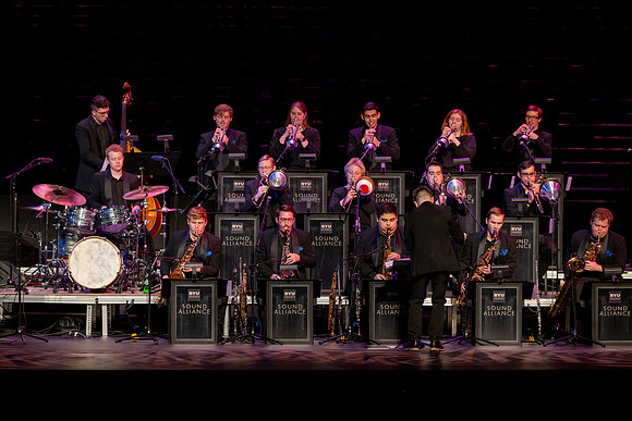 Students, alumni, and Sound Alliance and Vocal Union all participate in Jazz fest.