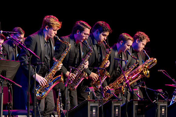Students, alumni, and Sound Alliance and Vocal Union all participate in Jazz fest.